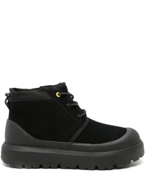 Black Neumel Weather Hyb Rugged Suede Ankle Boots