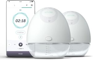 Elvie - Double, Wearable Breast Pump w/App - The Smallest & Quietest - Portable - Hands Free & Discreet - Automated with Four Personalized Settings