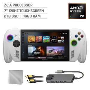 ASUS ROG Xbox Ally 2TB SSD AMD Ryzen Z2 A CPU Gaming Handheld 7-inch Touchscreen 120Hz, Mytrix Hub, HDMI Cable, 3 Accessories: 4 in 1 Bundle