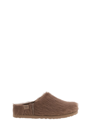 Brown Otzo Calf Hair Suede Clogs