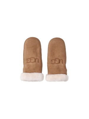 Fingerless Lambskin Gloves with Shearling Lining