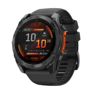 Garmin Fenix 8 51mm GPS Smartwatch with 1.4-Inch AMOLED Display (Slate Gray and Black)