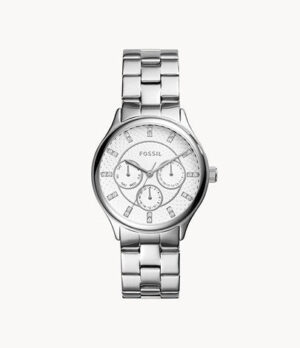 FOSSIL BQ1560 MODERN MULTIFUNCTION SILVER STAINLESS STEEL WATCH