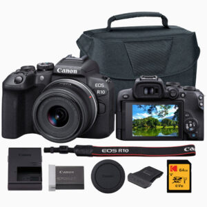 Canon EOS R10 Mirrorless Camera with 18-150mm Lens Bundle