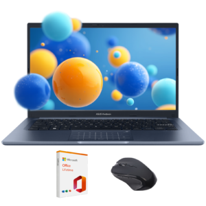ASUS Vivobook 14 14" FHD Laptop with Lifetime Office, Intel Core i3-1315U(up to 4.5 GHz), 8GB RAM, 512GB SSD, Laptop Computer for Student & Business, NumberPad, Privacy Camera, Mouse, Windows 11 Pro