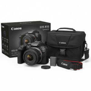 Canon EOS R10 Mirrorless Camera with RF-S 18-45mm Lens Kit and DSLR Bag Bundle