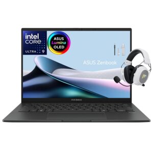 ASUS Zenbook 14 OLED 2025 Laptop, 14" WUXGA TouchScreen Display, 16-Core Ultra 9 285H, 32GB LPDDR5X RAM, 1TB Gen 4 SSD, Copilot AI, WiFi 7, Thunderbolt 4, w/Mytrix Accessory, Win 11 Pro - Jasper Gray