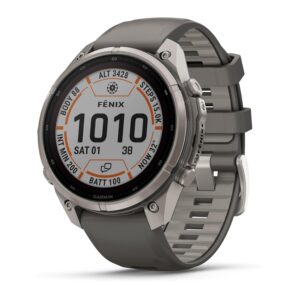 Garmin fēnix 9 Pro 47mm Solar inReach GPS Smartwatch (Pebble Gray, Silver Gray)