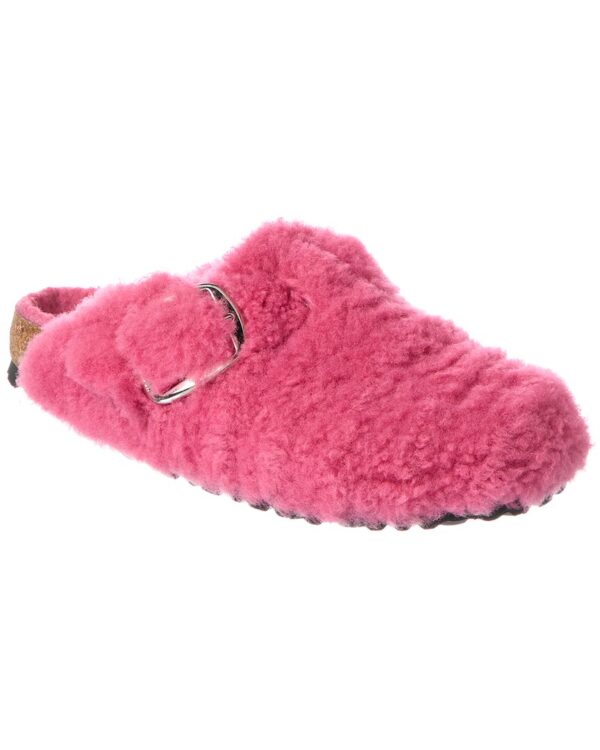 Birkenstock Boston Big Buckle Teddy Narrow Shearling Clog