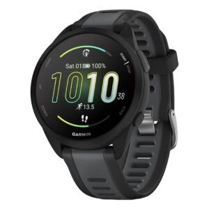 Garmin Forerunner 165 GPS Running Smartwatch (Black-Slate Gray)