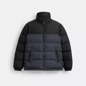 Coach Outlet Signature Down Jacket In Recycled Polyester