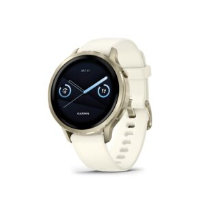 Garmin Venu 4 Smartwatch (Lunar Gold/Bone)