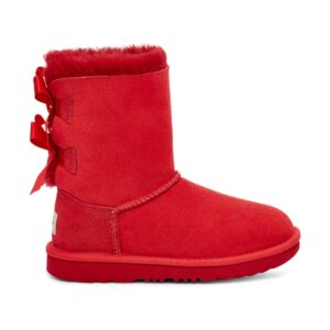 Grade-School UGG Bailey Bow II Samba Red 1017394K-SBR