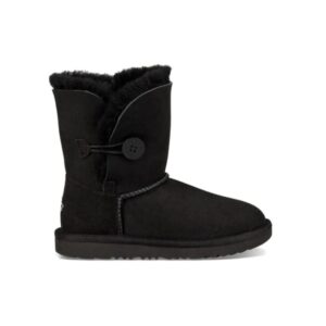 Grade-School UGG Bailey Button II Black 1017400K-BLK