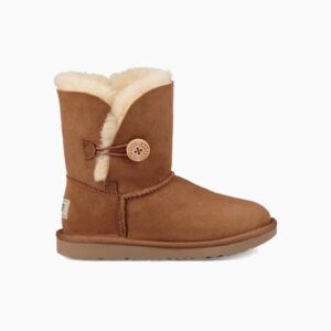 Grade-School UGG Bailey Button II Chestnut 1017400K-CHE