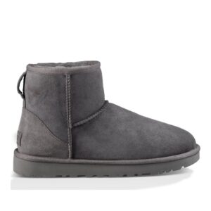 Gray Classic Mini II Suede Boots