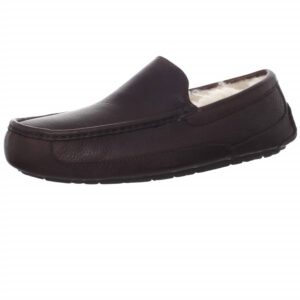 Men's Ascot Leather Slippers In China Tea