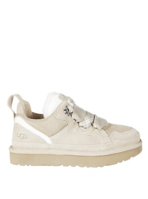 Lowmel Suede-Blend Plush Collar Low-Top Sneakers