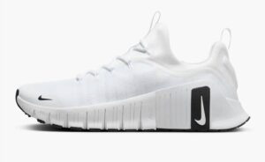 Men's Free Metcon 6 Running Shoes In White/black-White