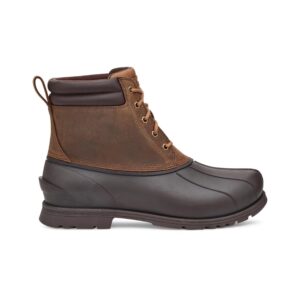 Men's Gatson Waterproof Leather Mid Duck Boots In Chestnut