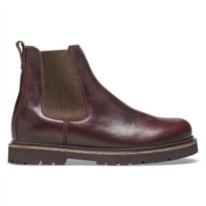 Men's Highwood Boots In Leather Chocolate