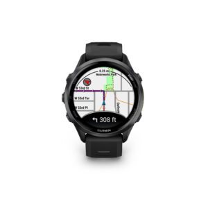 Garmin Forerunner 970 Carbon Gray DLC Titanium, Black Case and  Black/Translucent Whitestone Band
