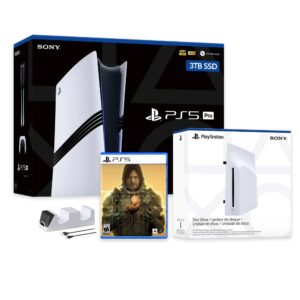PlayStation 5 Pro 3TB SSD Console with Disc Drive, Wireless Controller and Charger, DEATH STRANDING Director's Cut - CFI-7019 PS5 Pro