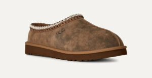 Men's UGG Tasman Baxter 1173810-CHE Chestnut Suede Slip On Cozy Slippers GUG195