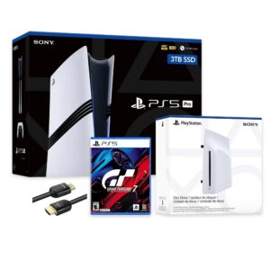 PlayStation 5 Pro 3TB SSD Console with Disc Drive, Wireless Controller and Gran Turismo 7 - CFI-7019 PS5 Pro