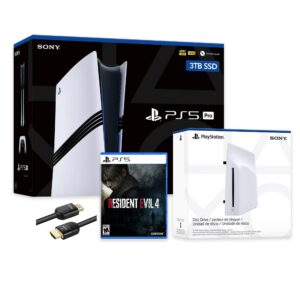 PlayStation 5 Pro 3TB SSD Console with Disc Drive, Wireless Controller and Resident Evil 4 - CFI-7019 PS5 Pro