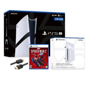 PlayStation 5 Pro 3TB SSD Console with Disc Drive, Wireless Controller and Spider-Man 2 - CFI-7019 PS5 Pro