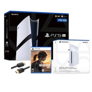 PlayStation 5 Pro 3TB SSD Console with Disc Drive, Wireless Controller and The Last of Us Part I - CFI-7019 PS5 Pro