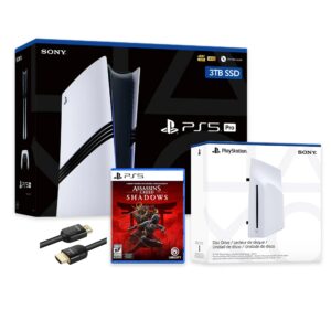 PlayStation 5 Pro 3TB SSD Console with Disc Drive, Wireless Controller and Assassin’s Creed Shadows - CFI-7019 PS5 Pro