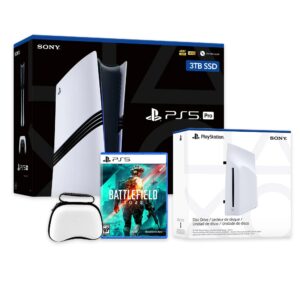 PlayStation 5 Pro 3TB SSD Console with Disc Drive, Wireless Controller and Case, Battlefield 2042 - CFI-7019 PS5 Pro