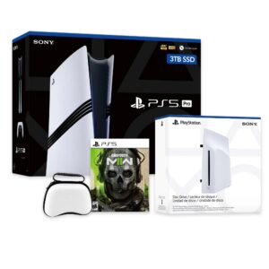 PlayStation 5 Pro 3TB SSD Console with Disc Drive, Wireless Controller and Case, Call of Duty Modern Warfare II - CFI-7019 PS5 Pro
