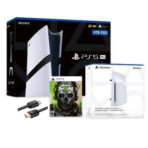 PlayStation 5 Pro 4TB SSD Console with Disc Drive, Wireless Controller and Call of Duty Modern Warfare II - CFI-7019 PS5 Pro