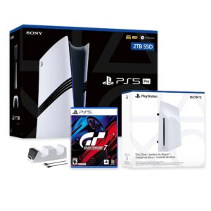 PlayStation 5 Pro 2TB SSD Console with Disc Drive, Wireless Controller and Charger, Gran Turismo 7 - CFI-7019 PS5 Pro