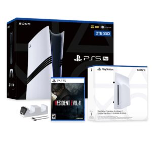 PlayStation 5 Pro 2TB SSD Console with Disc Drive, Wireless Controller and Charger, Hogwarts Legacy - CFI-7019 PS5 Pro PlayStation 5 Pro 2TB SSD Console with Disc Drive, Wireless Controller and Charger, Resident Evil 4 - CFI-7019 PS5 Pro