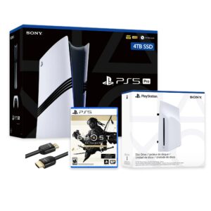 PlayStation 5 Pro 4TB SSD Console with Disc Drive, Wireless Controller and Ghost of Tsushima - CFI-7019 PS5 Pro