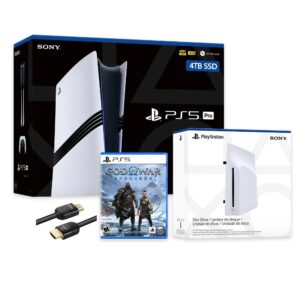 PlayStation 5 Pro 4TB SSD Console with Disc Drive, Wireless Controller and God of War Ragnarok - CFI-7019 PS5 Pro