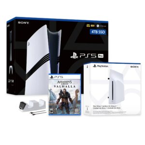PlayStation 5 Pro 4TB SSD Console with Disc Drive, Wireless Controller and Charger, Assassin's Creed Valhalla - CFI-7019 PS5 Pro