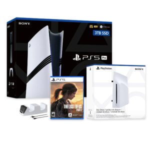 PlayStation 5 Pro 4TB SSD Console with Disc Drive, Wireless Controller and Charger, The Last od Us Part I - CFI-7019 PS5 Pro