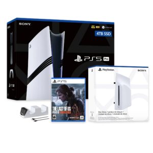 PlayStation 5 Pro 4TB SSD Console with Disc Drive, Wireless Controller and Charger, The Last of Us Part II Remastered - CFI-7019 PS5 Pro