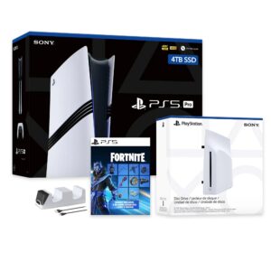 PlayStation 5 Pro 4TB SSD Console with Disc Drive, Wireless Controller and Charger, Fortnite Cobalt Star - CFI-7019 PS5 Pro