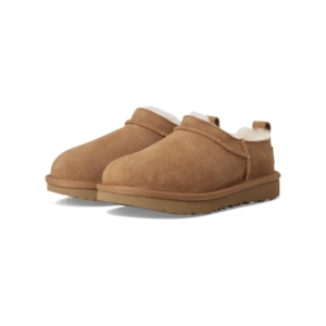 Kids UGG Classic Micro 1174410K-CHE Boots Chestnut Brown Suede Slip-On GUG165