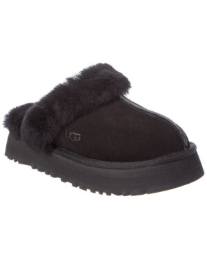 UGG Disquette Suede & Shearling Slipper