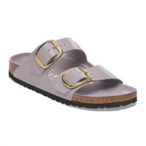 Women's Arizona Big Buckle Sandals In High-Shine Faded Purple