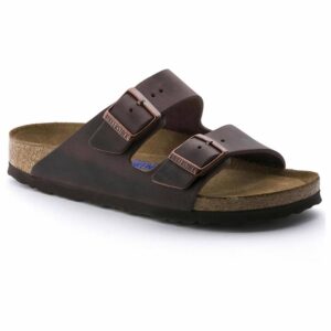 Women's Arizona Leather Soft Foot Bed Sandal In Habana