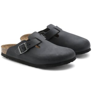 Unisex - Boston Leather Clog In Black