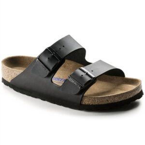 Women's Arizona Soft Footbed Sandal In Black Bf